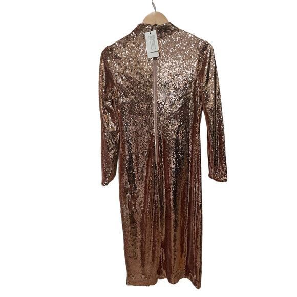 Ted Baker Brookly Long Sleeve Sequin Tube Dress Size 12 - Picture 6 of 8